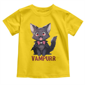 Halloween Black Vampire Cat Toddler T Shirt Vampurr Cute Kitty Lover TS12 Daisy Print Your Wear
