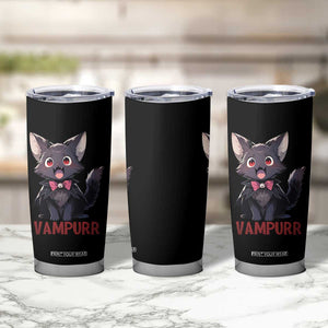 Halloween Black Vampire Cat Tumbler Cup Vampurr Cute Kitty Lover TS12 Print Your Wear