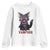 Halloween Black Vampire Cat Youth Sweatshirt Vampurr Cute Kitty Lover TS12 White Print Your Wear