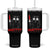 Black Cat Halloween Tumbler With Handle What Killer Kitten With Knife TS12 One Size: 40 oz Black Print Your Wear