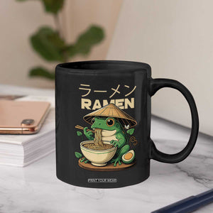 Frog Eating Ramen Coffee Mug Funny Japanese Food Lover Anime TS12 Print Your Wear