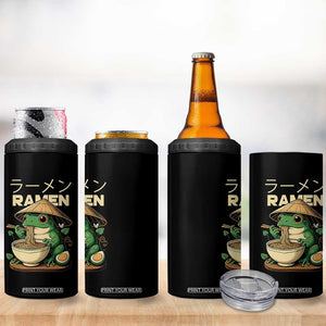 Frog Eating Ramen 4 in 1 Can Cooler Tumbler Funny Japanese Food Lover Anime TS12 Print Your Wear