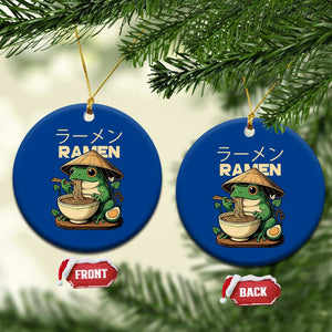 Frog Eating Ramen Ceramic Ornament Funny Japanese Food Lover Anime TS12 1pc Blue Print Your Wear