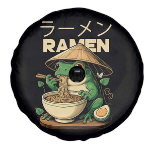 Frog Eating Ramen Spare Tire Cover Funny Japanese Food Lover Anime TS12 Print Your Wear