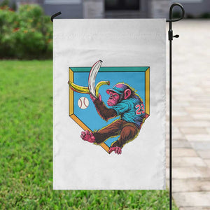 Funny Monkey Playing Baseball With Banana Garden Flag Sport Humor Gift TS12 Print Your Wear