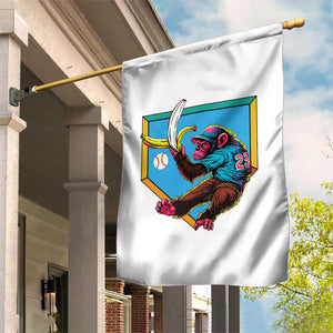 Funny Monkey Playing Baseball With Banana Garden Flag Sport Humor Gift TS12 Print Your Wear