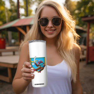 Funny Monkey Playing Baseball With Banana Skinny Tumbler Sport Humor Gift TS12 Print Your Wear