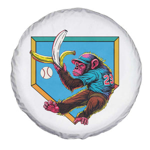 Funny Monkey Playing Baseball With Banana Spare Tire Cover Sport Humor Gift TS12 Print Your Wear