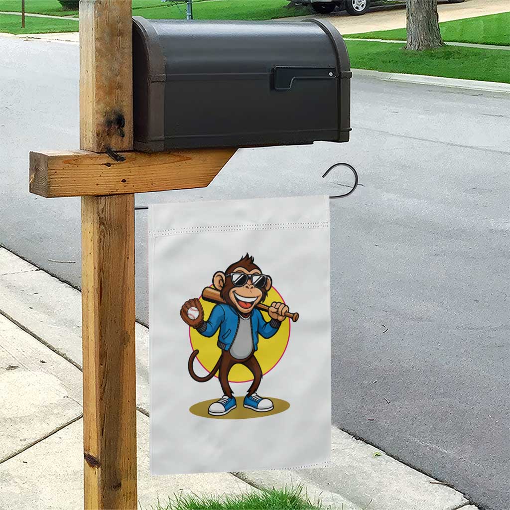 Funny Baseball Garden Flag Monkey Playing Baseball Sport Humor Gift TS12 Print Your Wear