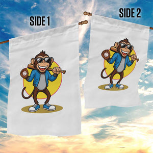 Funny Baseball Garden Flag Monkey Playing Baseball Sport Humor Gift TS12 Print Your Wear