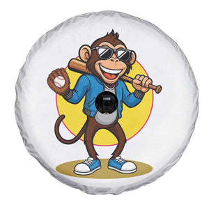 Funny Baseball Spare Tire Cover Monkey Playing Baseball Sport Humor Gift TS12 Print Your Wear