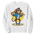 Funny Baseball Sweatshirt Monkey Playing Baseball Sport Humor Gift TS12 White Print Your Wear
