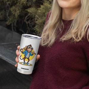 Funny Baseball Tumbler Cup Monkey Playing Baseball Sport Humor Gift TS12 Print Your Wear