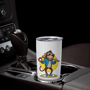 Funny Baseball Tumbler Cup Monkey Playing Baseball Sport Humor Gift TS12 Print Your Wear
