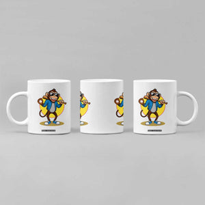 Funny Baseball Coffee Mug Monkey Playing Baseball Sport Humor Gift TS12 Print Your Wear