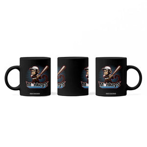 Funny Chimpanzee Swinging Bat Baseball Coffee Mug Sport Humor Gift TS12 Print Your Wear