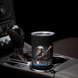 Funny Chimpanzee Swinging Bat Baseball Tumbler Cup Sport Humor Gift TS12 Print Your Wear