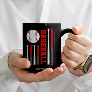 Patriotic Baseball American Flag Coffee Mug Sports Lover Gift TS12 Print Your Wear