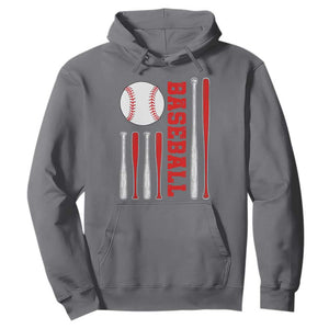 Patriotic Baseball American Flag Hoodie Sports Lover Gift TS12 Charcoal Print Your Wear