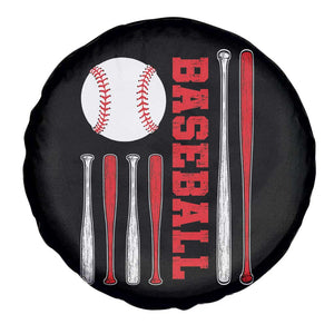 Patriotic Baseball American Flag Spare Tire Cover Sports Lover Gift TS12 Print Your Wear
