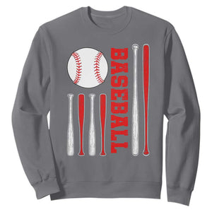 Patriotic Baseball American Flag Sweatshirt Sports Lover Gift TS12 Charcoal Print Your Wear