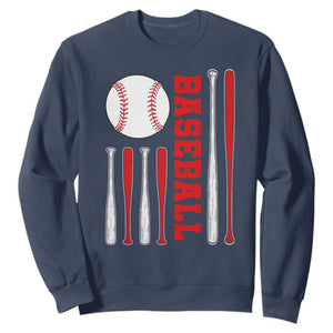 Patriotic Baseball American Flag Sweatshirt Sports Lover Gift TS12 Navy Print Your Wear