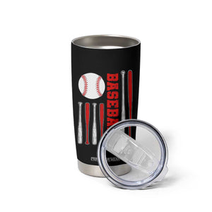 Patriotic Baseball American Flag Tumbler Cup Sports Lover Gift TS12 Print Your Wear