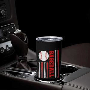 Patriotic Baseball American Flag Tumbler Cup Sports Lover Gift TS12 Print Your Wear