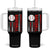Patriotic Baseball American Flag Tumbler With Handle Sports Lover Gift TS12 One Size: 40 oz Black Print Your Wear