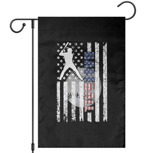 Patriotic Baseball Lover Garden Flag USA American Flag Gift TS12 Black Print Your Wear