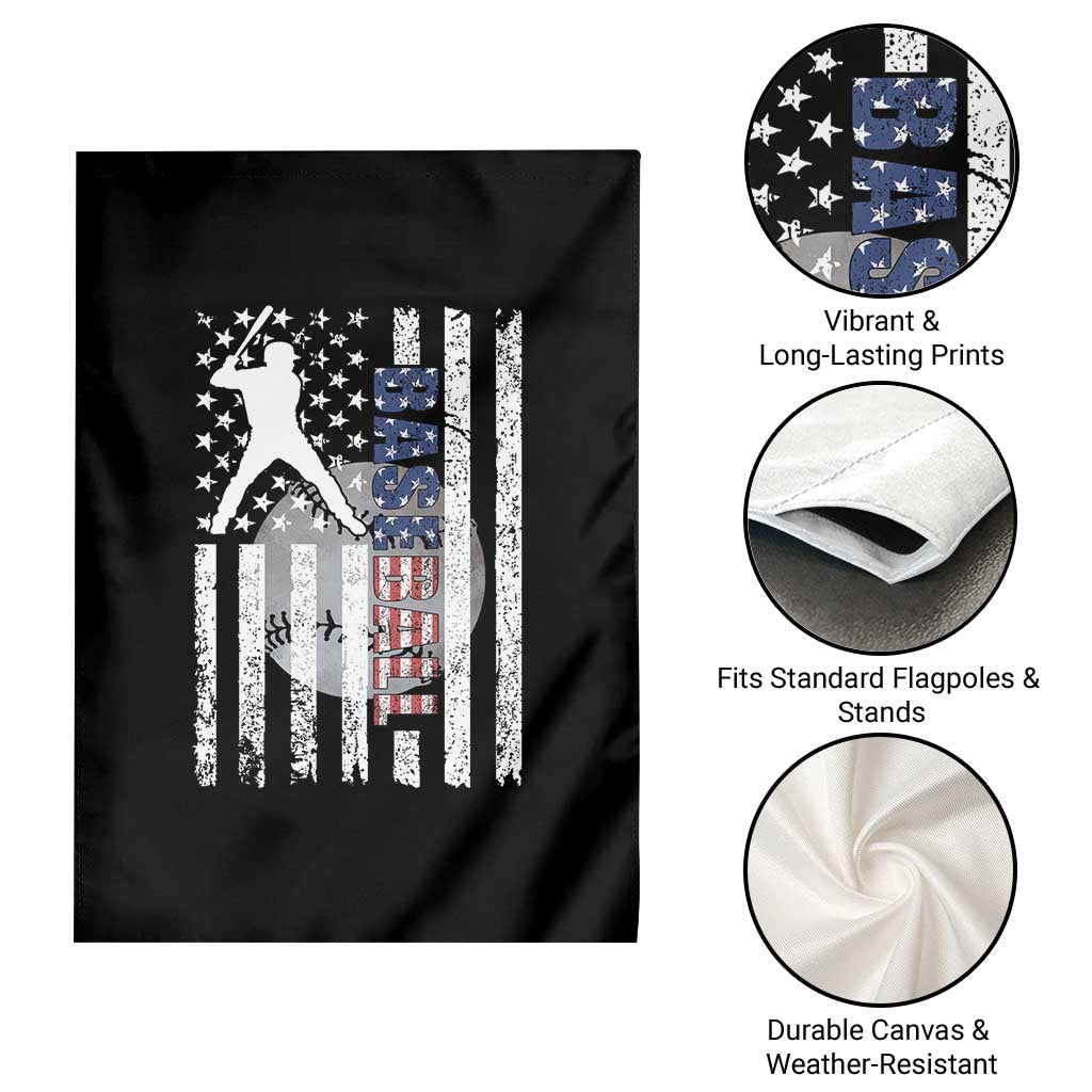 Patriotic Baseball Lover Garden Flag USA American Flag Gift TS12 Print Your Wear