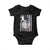 Patriotic Baseball Lover Baby Onesie USA American Flag Gift TS12 Black Print Your Wear