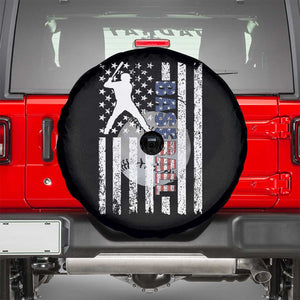 Patriotic Baseball Lover Spare Tire Cover USA American Flag Gift TS12 Black Print Your Wear