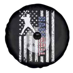 Patriotic Baseball Lover Spare Tire Cover USA American Flag Gift TS12 Print Your Wear