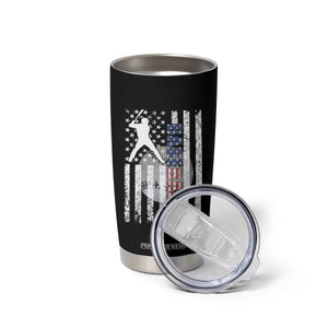 Patriotic Baseball Lover Tumbler Cup USA American Flag Gift TS12 Print Your Wear
