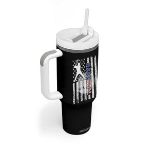Patriotic Baseball Lover Tumbler With Handle USA American Flag Gift TS12 Print Your Wear