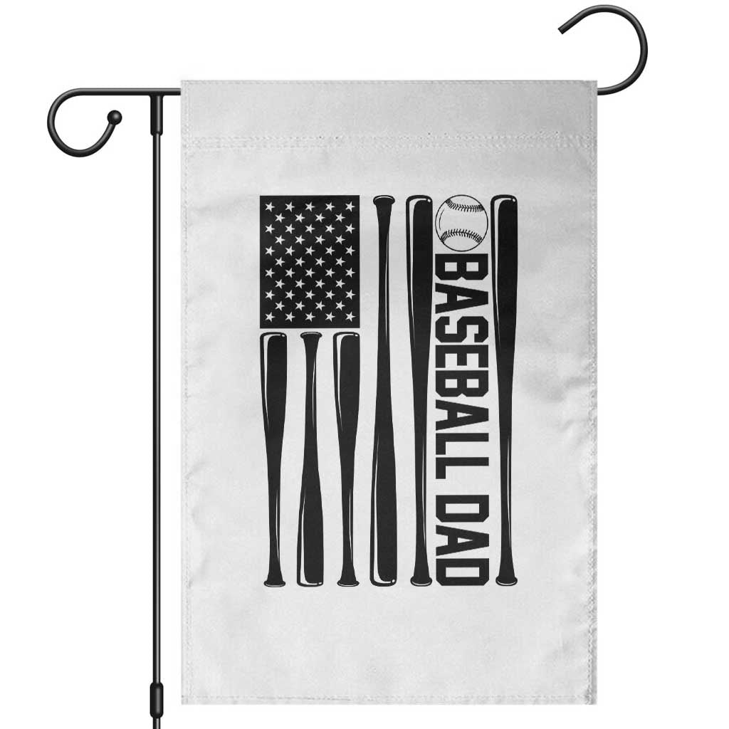 Baseball Dad Patriotic Garden Flag USA American Flag Gift TS12 White Print Your Wear