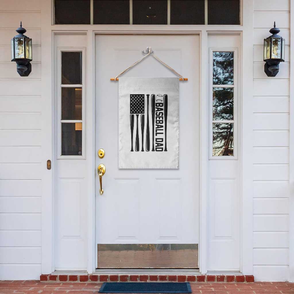 Baseball Dad Patriotic Garden Flag USA American Flag Gift TS12 Print Your Wear