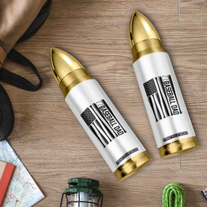 Baseball Dad Patriotic Bullet Tumbler USA American Flag Gift TS12 Print Your Wear