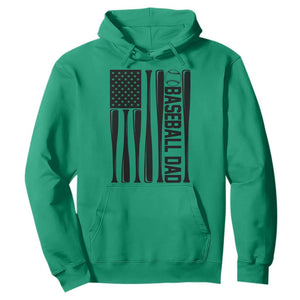 Baseball Dad Patriotic Hoodie USA American Flag Gift TS12 Irish Green Print Your Wear