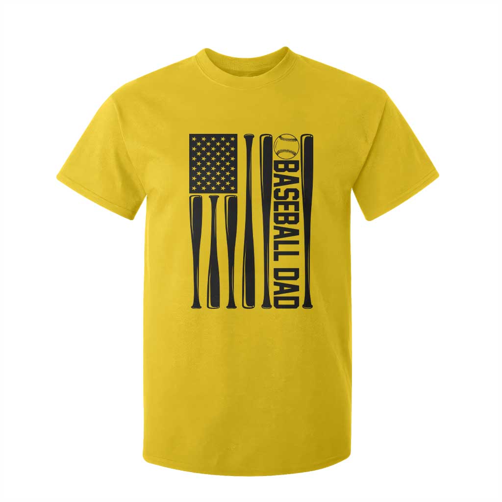 Baseball Dad Patriotic T Shirt For Kid USA American Flag Gift TS12 Daisy Print Your Wear