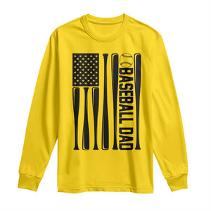 Baseball Dad Patriotic Long Sleeve Shirt USA American Flag Gift TS12 Daisy Print Your Wear