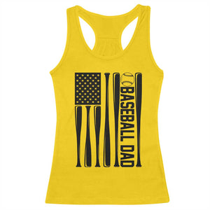 Baseball Dad Patriotic Racerback Tank Top USA American Flag Gift TS12 Daisy Print Your Wear