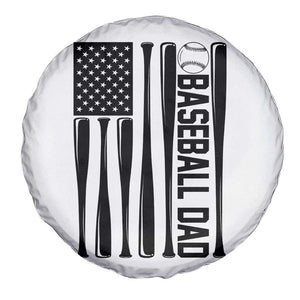 Baseball Dad Patriotic Spare Tire Cover USA American Flag Gift TS12 Print Your Wear