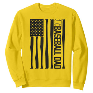 Baseball Dad Patriotic Sweatshirt USA American Flag Gift TS12 Daisy Print Your Wear