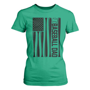 Baseball Dad Patriotic T Shirt For Women USA American Flag Gift TS12 Irish Green Print Your Wear