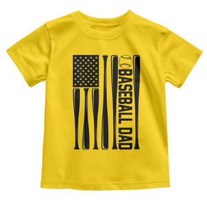 Baseball Dad Patriotic Toddler T Shirt USA American Flag Gift TS12 Daisy Print Your Wear