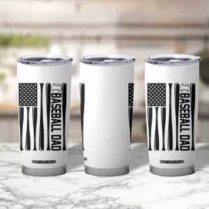 Baseball Dad Patriotic Tumbler Cup USA American Flag Gift TS12 Print Your Wear