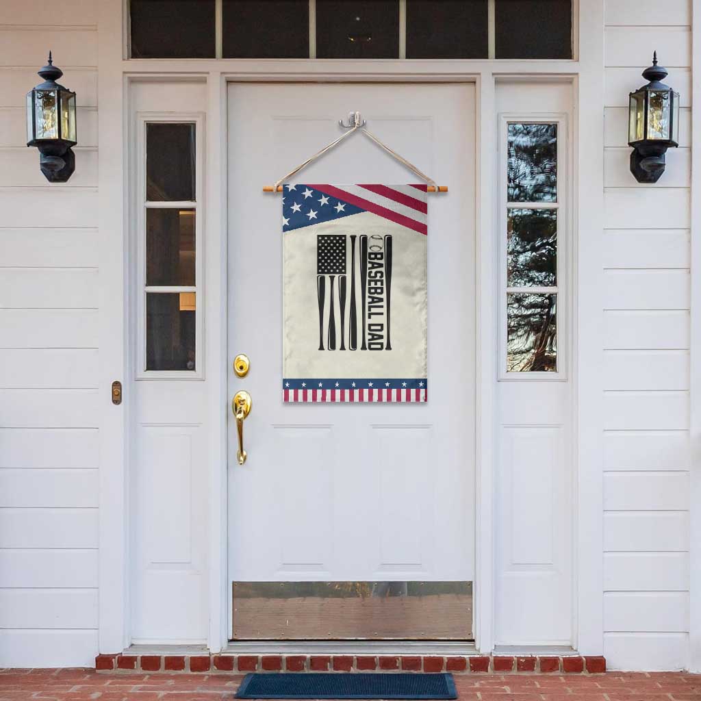 Baseball Dad Patriotic Garden Flag USA American Flag Gift TS12 Print Your Wear