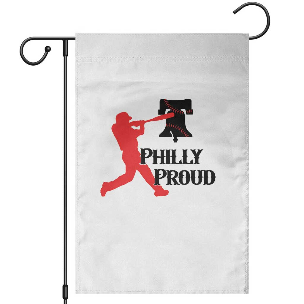 Baseball Lover Garden Flag Vintage Liberty Bell Philly Proud TS12 White Print Your Wear
